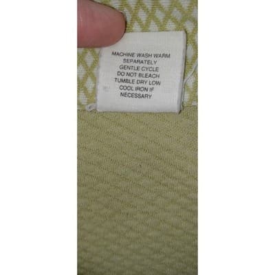 1995-97 Vintage Old Navy Womens XL Textured Diamond Weave Short Sleeve Button Up - Thumbnail 3
