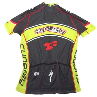 Sugoi Cynergy Cycles Mens Cycling Jersey Black Neon Yellow Full Zip Medium - Thumbnail 3