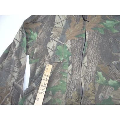 VTG Walls Realtree Hardwoods Camo Full Zip Hoodie Mens Brown Green Camouflage - Thumbnail 4