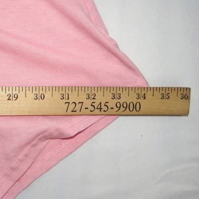 Pink Short Sleeve Sharkbite Hem Tunic Top Crew Neck Relaxed Fit Plus Size 3XL - Thumbnail 6