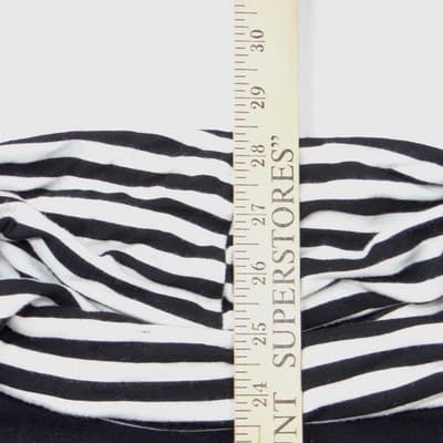 Vintage Venana Premium Womens 2X Black Striped Cowl Neck Long Sleeve Tunic Top - Thumbnail 5
