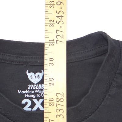 27Club Mens 2XL Black Graphic T-Shirt Broken Heart Rib Cage Floral Butterfly - Thumbnail 7