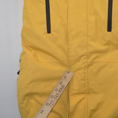 Free Country FCXtreme Mens Yellow Grey Hooded Ski Jacket Fleece Lined Small - Thumbnail 12