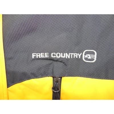 Free Country FCXtreme Mens Yellow Grey Hooded Ski Jacket Fleece Lined Small - Thumbnail 8