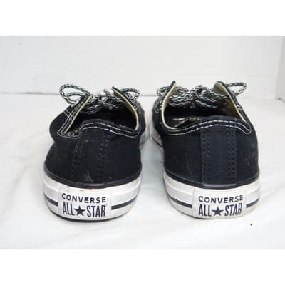 Converse All Star Chuck Taylor Low Top Black Youth Sneakers Shoes Size 3 Youth - Thumbnail 3