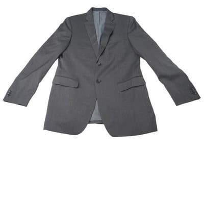 Banana Republic Modern Fit 42L Charcoal Grey Wool Blend Suit Jacket Blazer