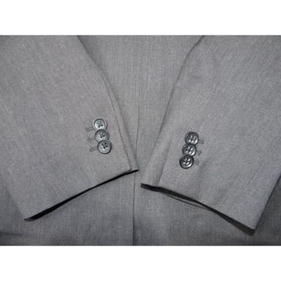 Banana Republic Modern Fit 42L Charcoal Grey Wool Blend Suit Jacket Blazer - Thumbnail 9