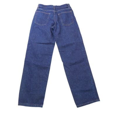 Zara Womens High Rise Straight Leg Jeans Dark Indigo Blue Size 6 MEX 28 - Thumbnail 3