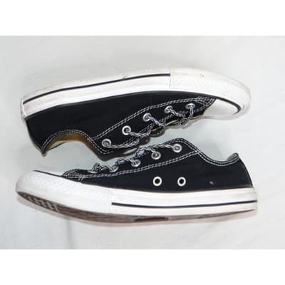 Converse All Star Chuck Taylor Low Top Black Youth Sneakers Shoes Size 3 Youth - Thumbnail 2