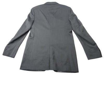 Banana Republic Modern Fit 42L Charcoal Grey Wool Blend Suit Jacket Blazer - Thumbnail 8