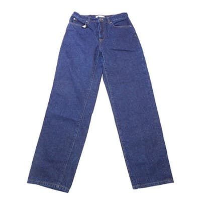 Zara Womens High Rise Straight Leg Jeans Dark Indigo Blue Size 6 MEX 28