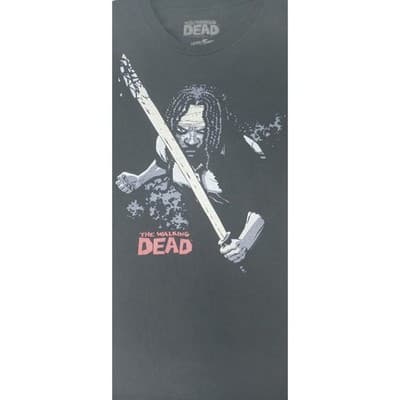 2013 The Walking Dead T Shirt Michonne Graphic Print Black 2X Cotton - Thumbnail 2