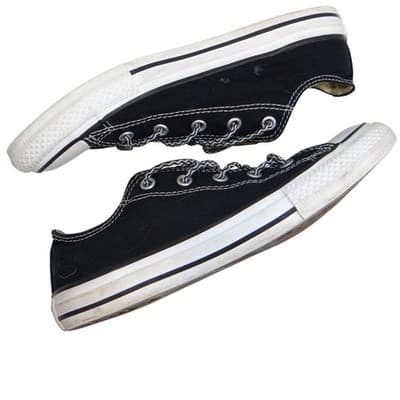 Converse All Star Chuck Taylor Low Top Black Youth Sneakers Shoes Size 3 Youth