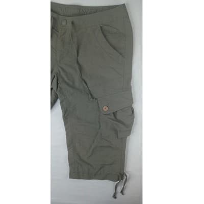 The North Face Womens Cargo Capri Pants Khaki Outdoor Casual Size 8 - Thumbnail 3