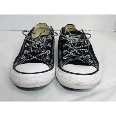 Converse All Star Chuck Taylor Low Top Black Youth Sneakers Shoes Size 3 Youth - Thumbnail 6