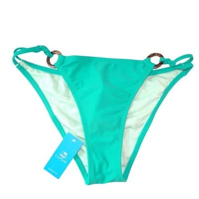 NWT-Cupshe Teal Green Ring Detail Braided Wrap Bikini Set Size M - Thumbnail 9