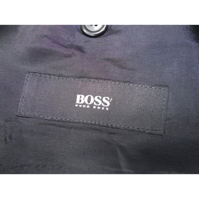 HUGO BOSS Men's Charcoal Pinstripe Super 120 Wool Blazer Jacket 42L Turkey - Thumbnail 3