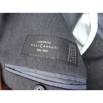 Banana Republic Modern Fit 42L Charcoal Grey Wool Blend Suit Jacket Blazer - Thumbnail 6