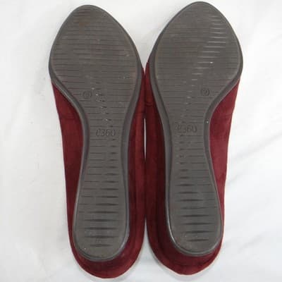 Easy Spirit Womens Burgundy Suede Wedge Heels Shoes Size 9 - Thumbnail 6