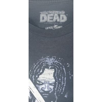 2013 The Walking Dead T Shirt Michonne Graphic Print Black 2X Cotton - Thumbnail 4