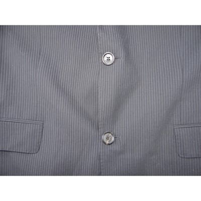 HUGO BOSS Men's Charcoal Pinstripe Super 120 Wool Blazer Jacket 42L Turkey - Thumbnail 7