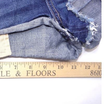 Rag & Bone JEAN Dark Wash Raw Hem Cut-Off Denim Shorts Size 28 Blue - Thumbnail 5