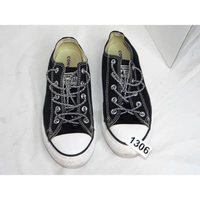 Converse All Star Chuck Taylor Low Top Black Youth Sneakers Shoes Size 3 Youth - Thumbnail 8