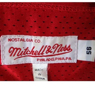 Mitchell & Ness Ronnie Lott San Francisco 49ers 1989 Throwback Jersey Red Men 56 - Thumbnail 2