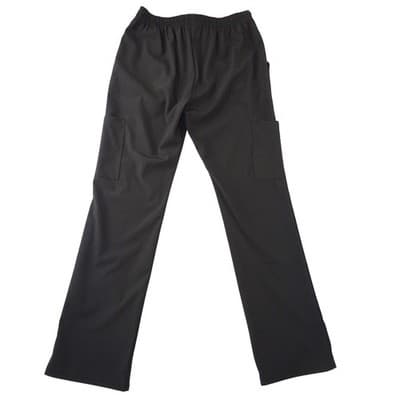 NWT-Unique Scrubs Black Cargo Scrub Pants Tapered Fit 4-Way Stretch Size L Women - Thumbnail 5