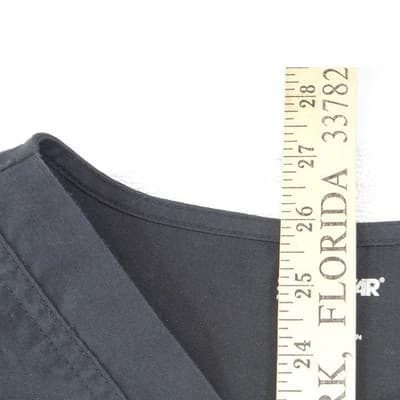 Scrubstar Womens Black Medical Scrub Set V-Neck Top Cargo Pants WM00B068 Size M - Thumbnail 6