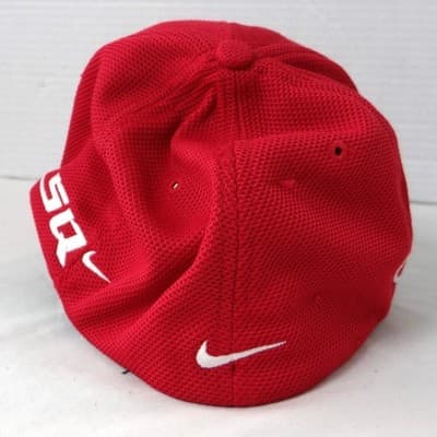 Nike Golf Tiger Woods TW Hat Red NikeFit DRY SQ Nike ONE Baseball Cap - Thumbnail 5
