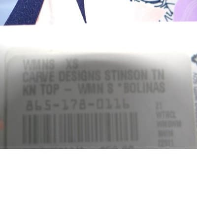 NWT-Carve Designs Stinson Tankini Top Bolinas Floral Navy Lavender Small - Thumbnail 4