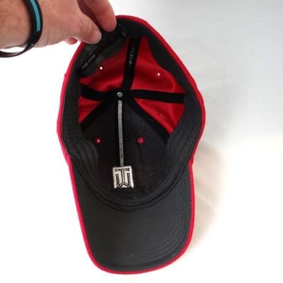 Nike Golf Tiger Woods TW Hat Red NikeFit DRY SQ Nike ONE Baseball Cap - Thumbnail 4