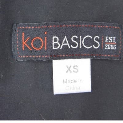Koi Basics Becca Scrub Top Womens XS Grey Heather V-Neck Medical Nursing - Thumbnail 2