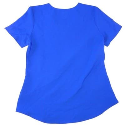 Scrubstar Womens Royal Blue V-Neck 3-Pocket Medical Scrub Top Small 2293 - Thumbnail 3