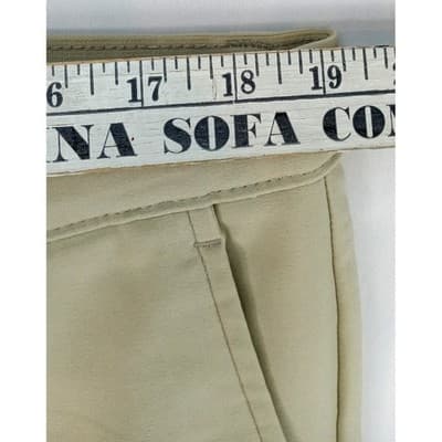 Alfani Mens Tan Flat Front Chino Pants Size 36W 30L Cotton Blend - Thumbnail 6