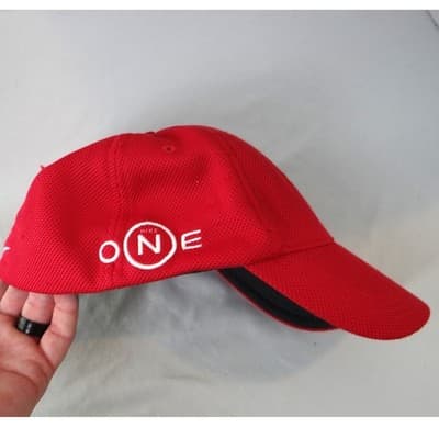 Nike Golf Tiger Woods TW Hat Red NikeFit DRY SQ Nike ONE Baseball Cap - Thumbnail 6