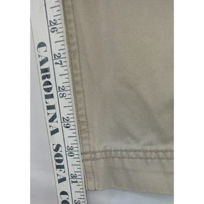 Eddie Bauer Mens Tan Cargo Pants Cotton Casual Outdoor Size XL - Thumbnail 15