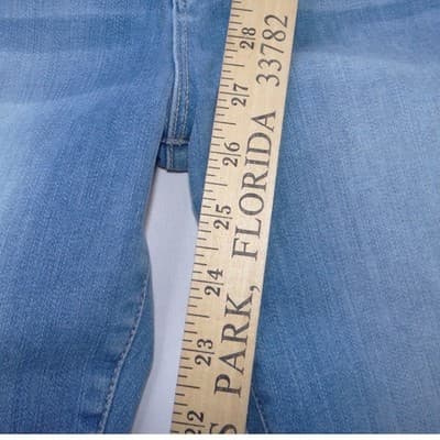 Frame Denim Le High Skinny Light Wash Frayed Hem Jeans Size 28 - Thumbnail 5