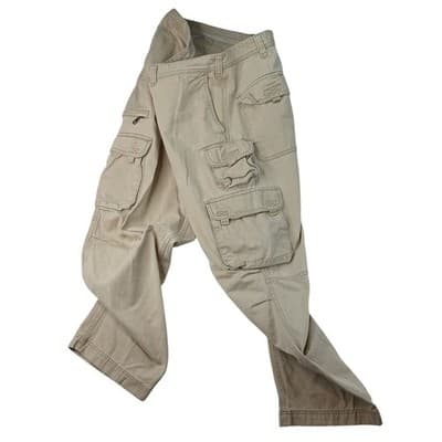 Eddie Bauer Mens Tan Cargo Pants Cotton Casual Outdoor Size XL - Thumbnail 5