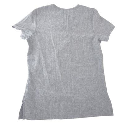 Koi Basics Becca Scrub Top Womens XS Grey Heather V-Neck Medical Nursing - Thumbnail 3