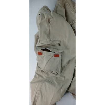 Eddie Bauer Mens Tan Cargo Pants Cotton Casual Outdoor Size XL - Thumbnail 8