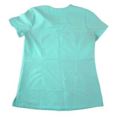 FIGS Technical Collection Women XS V-Neck Scrub Top Seafoam Green Short Sleeve - Thumbnail 4