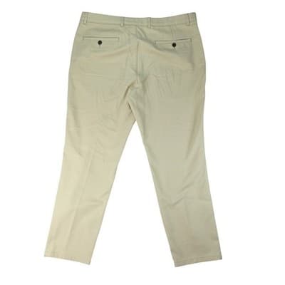 Alfani Mens Tan Flat Front Chino Pants Size 36W 30L Cotton Blend - Thumbnail 5