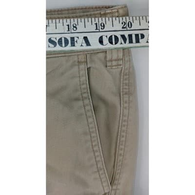 Eddie Bauer Mens Tan Cargo Pants Cotton Casual Outdoor Size XL - Thumbnail 14