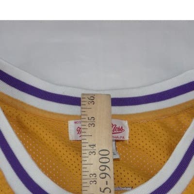 Rare Lakers Magic Johnson 32 Jersey 1979-80 Gold Mens 3XL Mitchell & Ness - Thumbnail 8