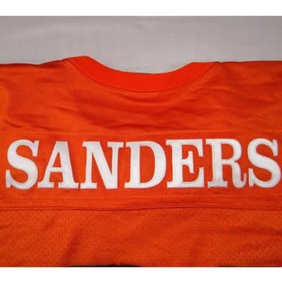 RARE Oklahoma State Barry Sanders 21 Throwback Football Jersey Orange XL 1986-88 - Thumbnail 6