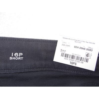 NWT-St Johns Bay Secretly Slender Straight Leg Black 16P Short Tummy Control - Thumbnail 2