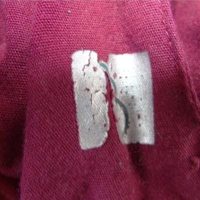 Womens Wide Leg Elastic Waist Scrub Pants Burgundy Wine Red Small - Thumbnail 4