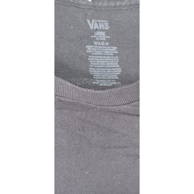 Vans Men's Black Wolf Graphic T-Shirt Size Large - Thumbnail 2